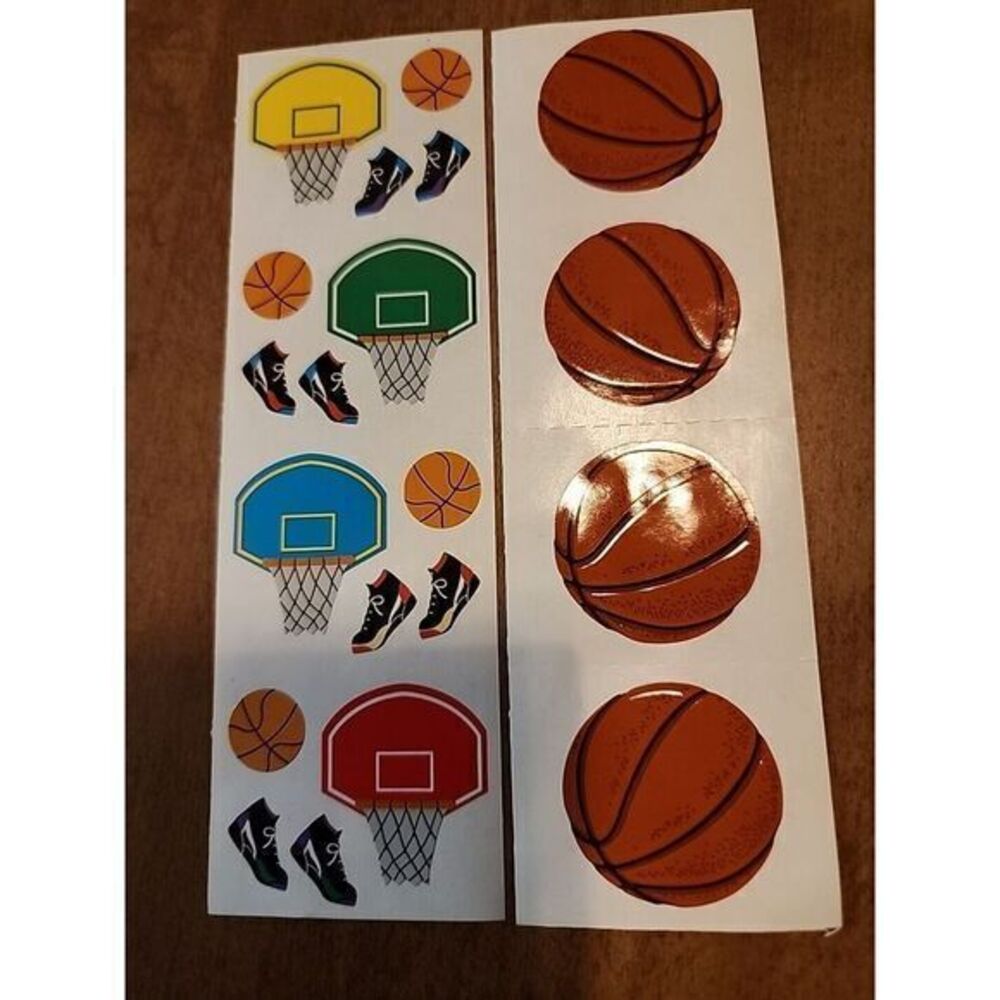Mrs. Grossman's‎ basketball stickers  Junk Journal, Paper Crafts, Scrapbook